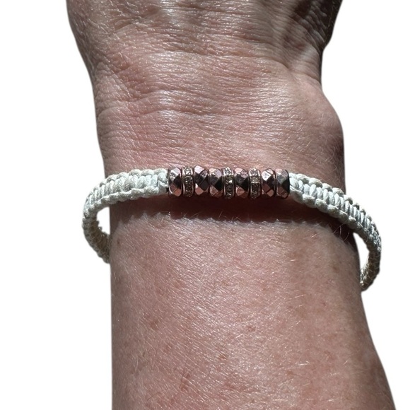 Fossil White and Rose Gold Braided Bracelet - Picture 3 of 3